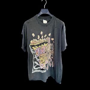 Furst of a Kind Taz Devil Distressed Thrashed Vintage Style Tee Black